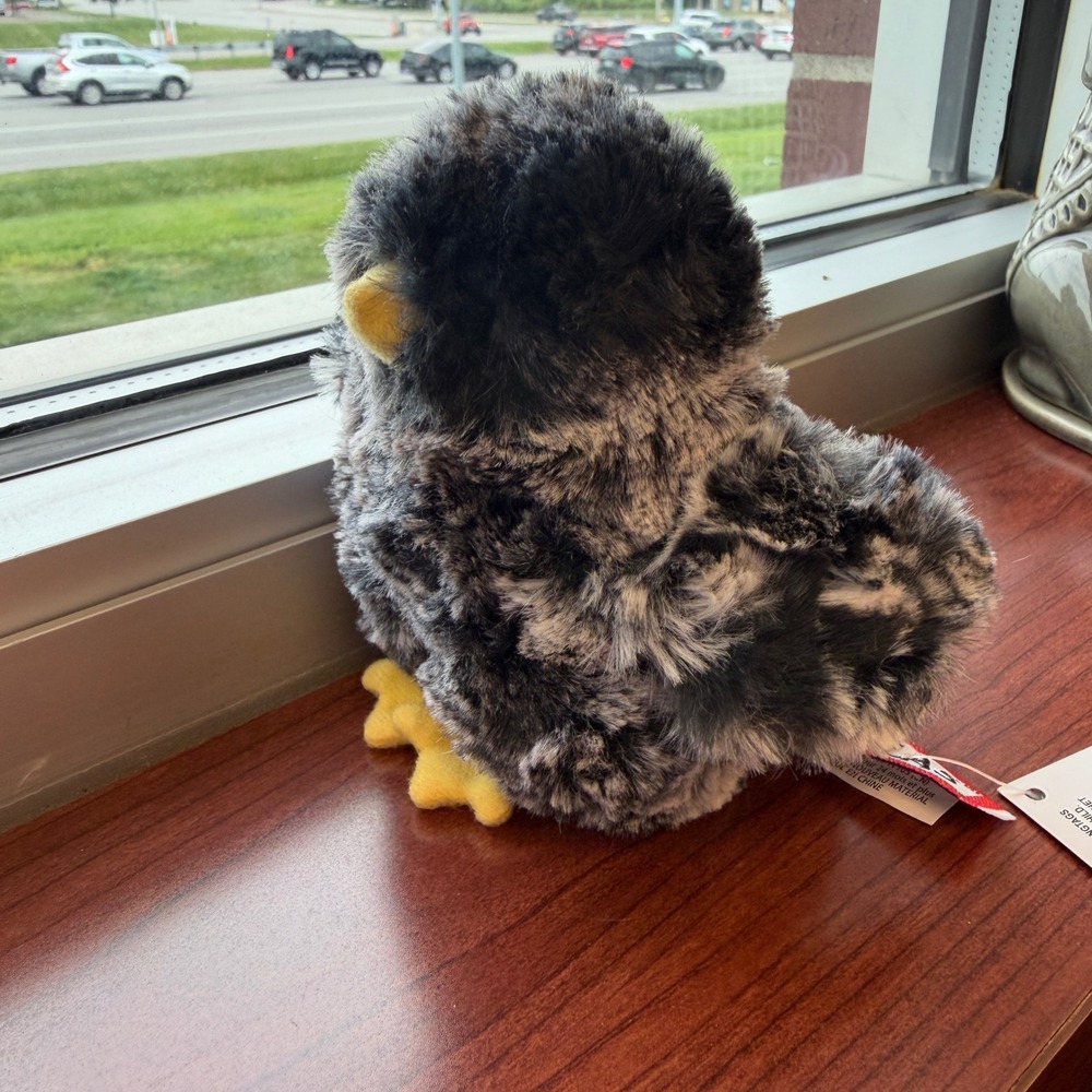 Douglas 4 in Black Multi Chick Plush Stuffed Animal NWT Soft Toy - Picture 7 of 7